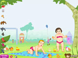 Juegos de Vestir y Maquillar: Tom and Sally Baby Picnic  - 